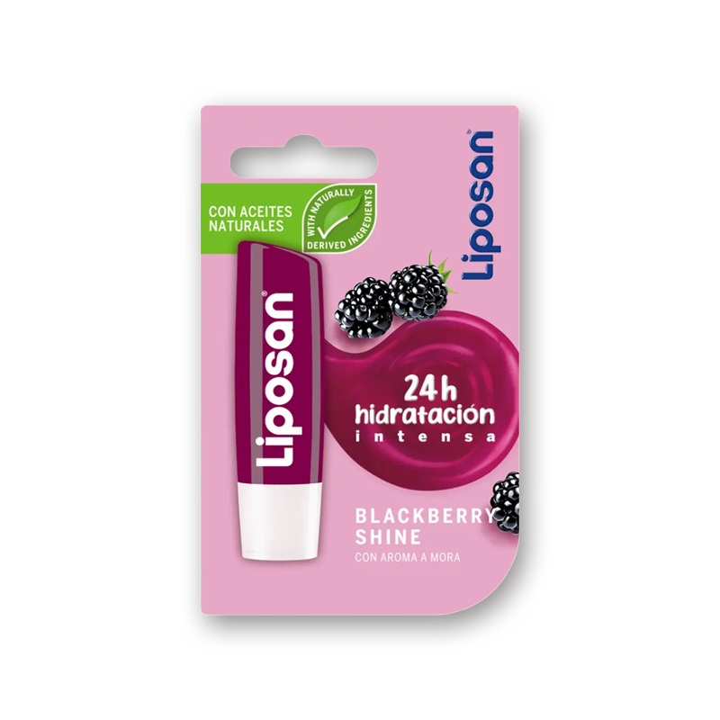 Liposan Blackberry Shine Lip Balm Με Χρώμα, 4.8gr < Χείλη