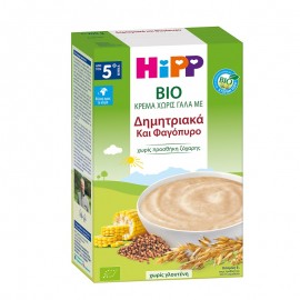 HiPP BIO Κρέμα χωρίς Γάλα Δημητριακά και Φαγόπυρο, από τον 5ο Μήνα 200gr