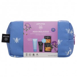 Apivita Promo Pack Aqua Beelicious Πλούσιας Υφής 40ml & Δώρο Μαύρο Gel Καθαρισμού Προσώπου 50ml & Μάσκα για Ενυδάτωση & Θρέψη με Μέλι 2x8ml
