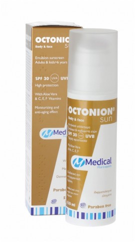 Medical Octonion Sun SPF30 Αντηλιακό Γαλάκτωμα Προσώπου & Σώματος 150ml