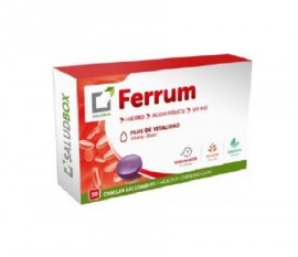 Saludbox Ferrum Συμπλήρωμα Διατροφής Με Σίδηρο, 30 Μασώμενες Ταμπλέτες
