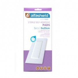 Alfashield Sterile Self - Adhesive Pads Αποστειρωμένα Αυτοκόλλητα Επιθέματα (9x20cm) 5 Τμχ