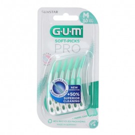 Gum 690 Soft Picks Pro Medium Ultra Soft Μεσοδόντια Βουρτσάκια Κυρτού Σχήματος 30 τεμάχια