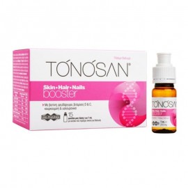 Tonosan Skin Hair Nails Booster Συμπλήρωμα Διατροφής για την Υγιή Κατάσταση του Δέρματος των Μαλλιών & των Νυχιών 15x7ml