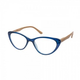 EyeLead Γυαλιά Διαβάσματος Unisex Μπλε Πεταλούδα με ξύλινο βραχίωνα Κοκκάλινα 3.50 (205)