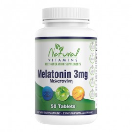 Natural Vitamins Melatonin 3 MG 50tabs