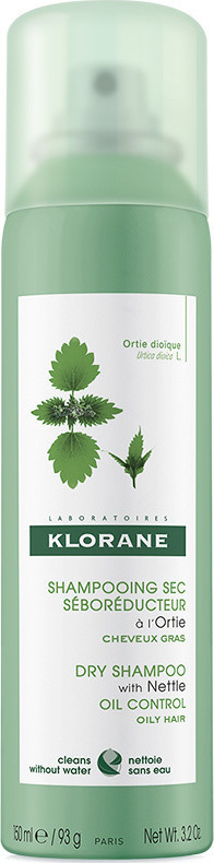 Klorane Dry Shampoo Ξηρό Σαμπουάν Με Τσουκνίδα για Λιπαρά Μαλλιά 150ml
