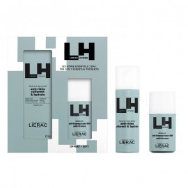 Lierac Promo Pack Homme Global Anti-Aging, Anti-Wrinkles Firms - Moisturizes Fluid 50ml & Δώρο Deodorant Anti-Transpirant 48h Anti-Traces 50ml