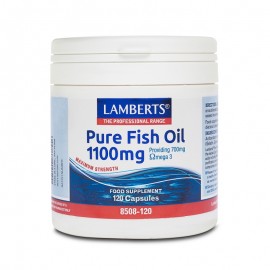 Lamberts Pure Fish Oil 1100mg Συμπλήρωμα Ιχθυελαίων για Καρδιά, Αρθρώσεις, Δέρμα & Εγκέφαλο 120 κάψουλες