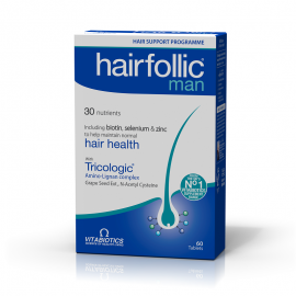 Vitabiotics Hairfollic Man Tricologic Συμπλήρωμα Διατροφής 60 ταμπλέτες