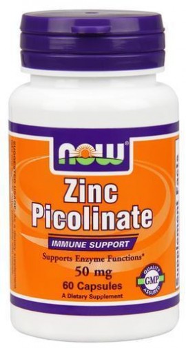 Now Zinc Picolinate 50 mg, 60 caps