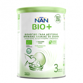 Nestle NAN Bio 3 Βιολογικό Γάλα Δεύτερης Βρεφικής Ηλικίας σε Σκόνη από τον 12ο Μήνα 400gr