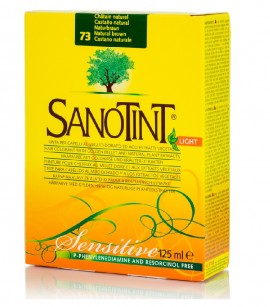 Sanotint Φυτική Βαφή Μαλλιών Sensitive Light No.73 , Χρώμα Καστανό Φυσικό 125ml