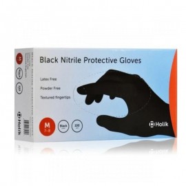 Karabinis Medical Holik Γάντια Νιτριλίου σε Μαύρο Χρώμα Μέγεθος Medium 100τεμ
