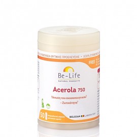 Be-Life Acerola 750 Συμπλήρωμα για την Ενίσχυση του Ανοσοποιητικού 50 κάψουλες