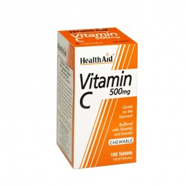 Health Aid Vitamin C 500mg Chewable 100 Μασώμενες Ταμπλέτες