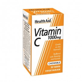 Health Aid Vitamin C 1000mg Chewable 30 Μασώμενες Ταμπλέτες