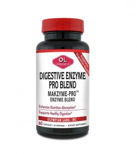 Olympian Labs Digestive Enzyme Pro Blend Makzyme Συνδυασμός Πεπτικών Ενζύμων & Προβιοτικών Για Το Γαστρεντερικο Συστήμα Για Το 60caps
