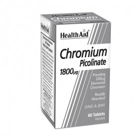 Health Aid Chromium Picolinate Συμπλήρωμα Διατροφής 200mg 60 ταμπλέτες