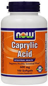 Now Caprylic Acid 600 mg 100 softgels