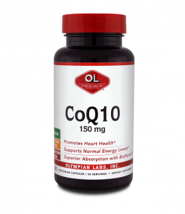 Olympian Labs Coq10 Extra Bioperine Συμπλήρωμα Διατροφής Με Αντιοξειδωτική Δράση, 60 Caps 150mg
