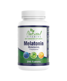 Natural Vitamins Melatonin 1 MG 200tabs