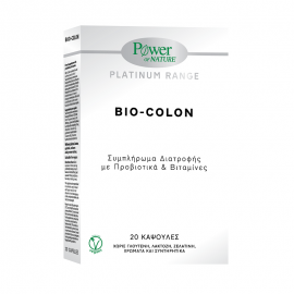 Power Of Nature Platinum Range Bio-Colon Προβιοτικά 20 κάψουλες