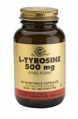 SOLGAR L-TYROSINE 500mg veg.caps 50s
