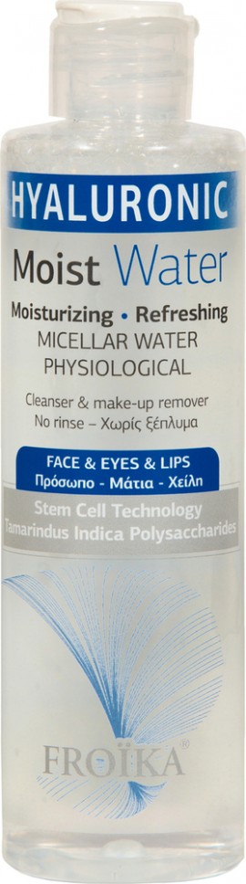 Froika Hyaluronic Moist Water 200ml Νερό Kαθαρισμού - Ντεμακιγιάζ Προσώπου & Ματιών