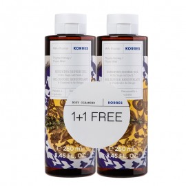 Korres Promo Pack Renewing Shower Gel Thyme Honey Αφρόλουτρο Μέλι - Θυμάρι 1+1 Δώρο 2x250ml