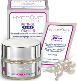 Hydrovit Retinol Plus Vitamin E Monodoses Αντιγηραντικός Ορός Προσώπου με Βιταμίνη Ε 60 Μονοδόσεις