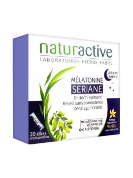 Naturactive Seriane Melatonine, Επάγει Τον Ύπνο και Ανακουφίζει Από Το Jet Lag, 20 Sticks
