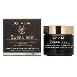 Apivita Queen Bee Absolute Anti-Aging & Replenishing Night Cream Κρέμα Νύχτας Απόλυτης Αντιγήρανσης & Εντατικής Θρέψης 50ml