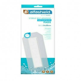 Alfashield Sterile Self-adhesive Waterproof pads Αδιάβροχα Αποστειρωμένα Αυτοκόλλητα Επιθέματα (9x20cm) 5 Τμχ