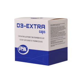 Vencil PSK D3-Extra Συμπλήρωμα διατροφής βιταμινών D3 & K2 80 κάψουλες