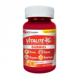 Forte Pharma Vitalite 4G Gummies Συμπλήρωμα Διατροφής Με Γεύση Πορτοκάλι 60 ζελεδάκια