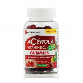 Forte Pharma Acerola Vitamin C Gummies Βιταμίνη C Με Γεύση Κόκκινων Φρούτων 60 ζελεδάκια