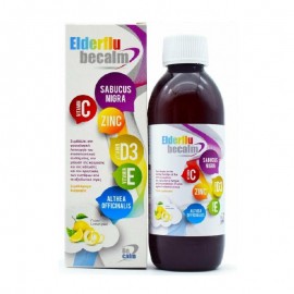 Becalm Elderflu Adult Lemon Peel Flavor Προλαμβάνει & Προστατεύει από τους Ιούς της Γρίπης & του Κρυολογήματος, 250ml