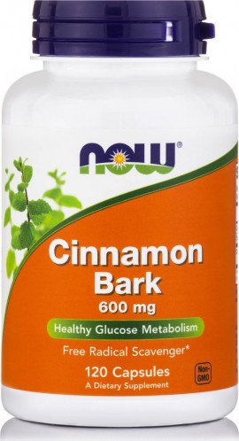 Now Cinnamon Bark 600 mg 120 caps