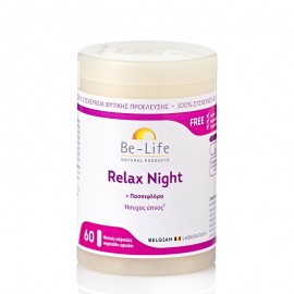 Be-Life Relax Night Συμπλήρωμα για τον Ύπνο 60 φυτικές κάψουλες