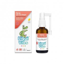 Vican Liqui Vites Kids Spray για τον Λαιμό με Μέλι Αλθαία Πρόπολη Θύμαρι & Vit-C 120ml