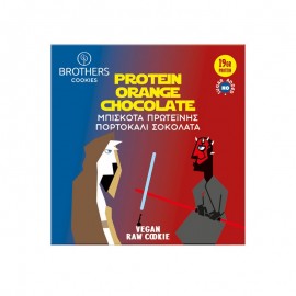 Brothers Healthy Food Μπισκότα Πρωτεΐνης Raw Πορτοκάλι & Σοκολάτα Vegan 70gr