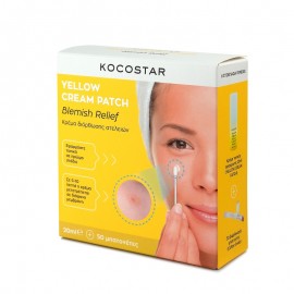 Kocostar Yellow Cream Patch Blemish Relief Κρέμα Διόρθωσης Ατελειών 20ml + 50 Μπατονέτες