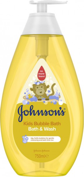 Johnsons Kids Bubble Bath & Wash Παιδικό Αφρόλουτρο για την Ευαίσθητη Επιδερμίδα με Πλούσιο Αφρό 750ml