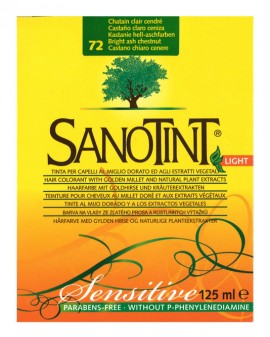 Sanotint light sensitive Φυτική βαφή μαλλιών  N72 Light Brown 125ml