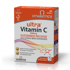 Vitabiotics Ultra Vitamin C Sustained Release 500mg Βιταμίνη C 60tabs