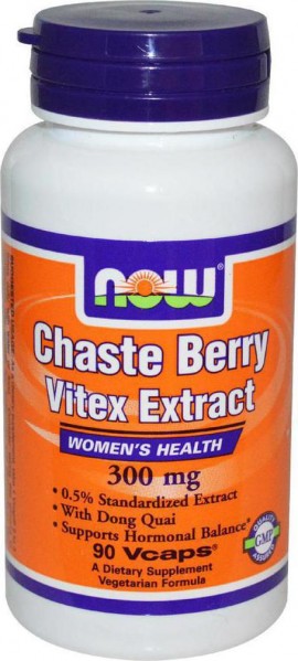 Now Vitex 300 mg (Chaste Berry Extract) 90 Vcaps