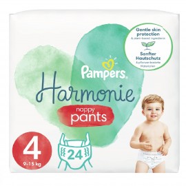 Pampers Πάνες Βρακάκι Harmonie Pants No. 4 για 9-15kg 24τμχ