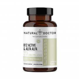 Natural Doctor B12 Active & Alfa Alfa-Συμπλήρωμα Διατροφής με Βιταμίνη Β12, 120 Κάψουλες