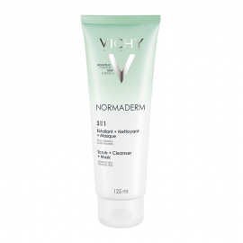 Vichy Normaderm 3 in 1 Cleanser Απολέπιση + Καθαρισμός + Μάσκα 125ml